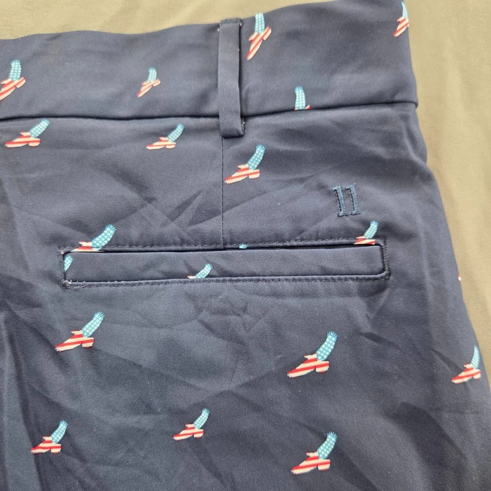 Walter Hagen Perfect 11 Golf Shorts Navy American Eagle Size 38 - Measured 37